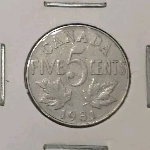 MINT ERROR DIE CRACK - Lot Of 2 Five Cents - Canada - 1930 And 19314