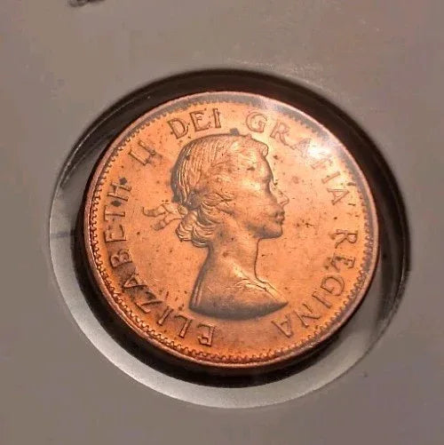 Rare Canada 1960 BU Small Cent Penny. - NumisFind