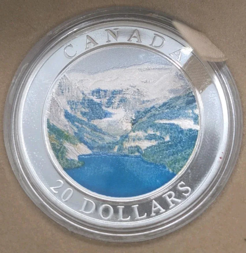 2003 Canada $20 Rocky Mountains Silver 35,000 Limited Mintage Coin in wood box - NumisFind