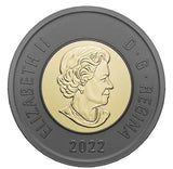 2022 QUEEN ELIZABETH II - $2 Black Ring toonie Canada Coin - 1 Special Wrap Roll - NumisFind
