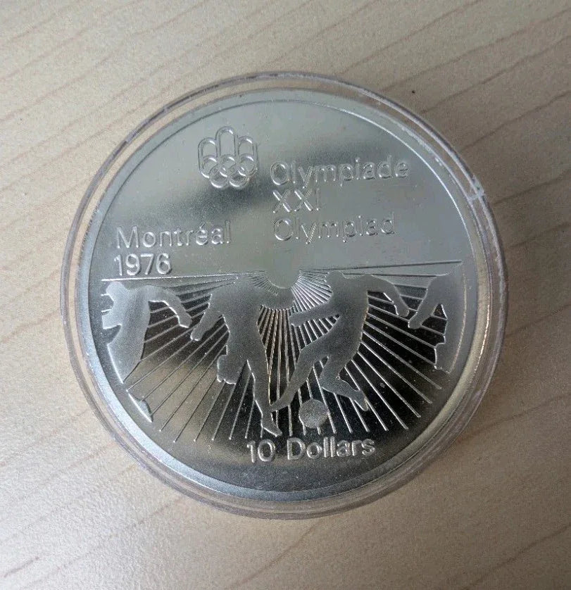 1976 $10 Canadian Canada Olympic Silver Coin - NumisFind