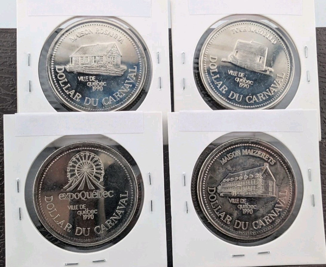 LOT OF (50) TOKENS - CARNAVAL DE QUEBEC 1981-1992 - Lots of varieties10