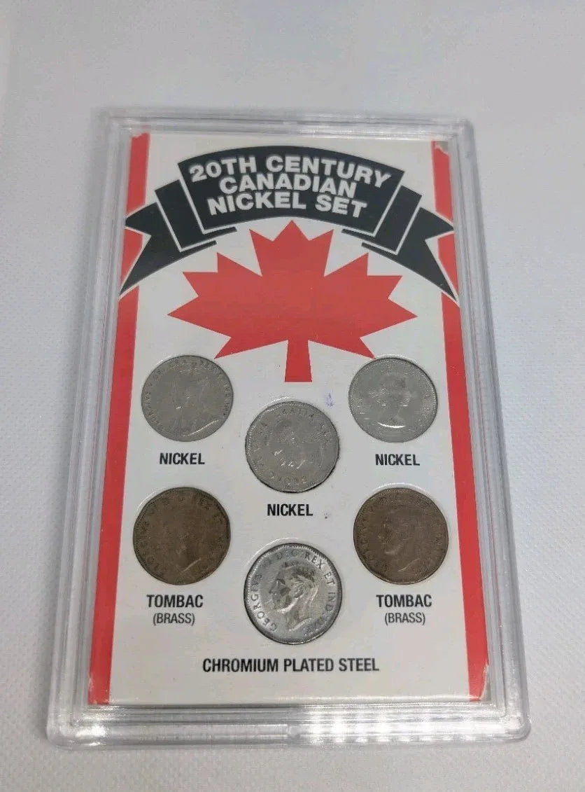 Great Gift! Canada 20th Century 5 Cent Coin Set In Plastic Case 6 Coins - NumisFind