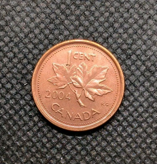 AU/Unc 2004 Canada Penny Small 1 Cent Beautiful0