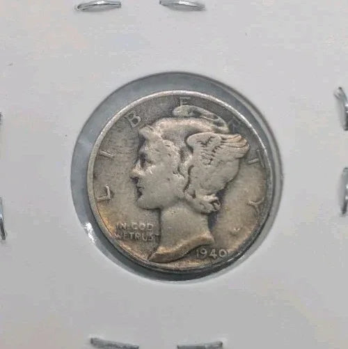 Mercury dime lot of 7, 1940 To 1945. 90% silver coins - NumisFind