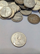 1967 Canada Silver Dime Mackerel Centennial 0.800 Fine Silver 10 Cents Coin Circ1
