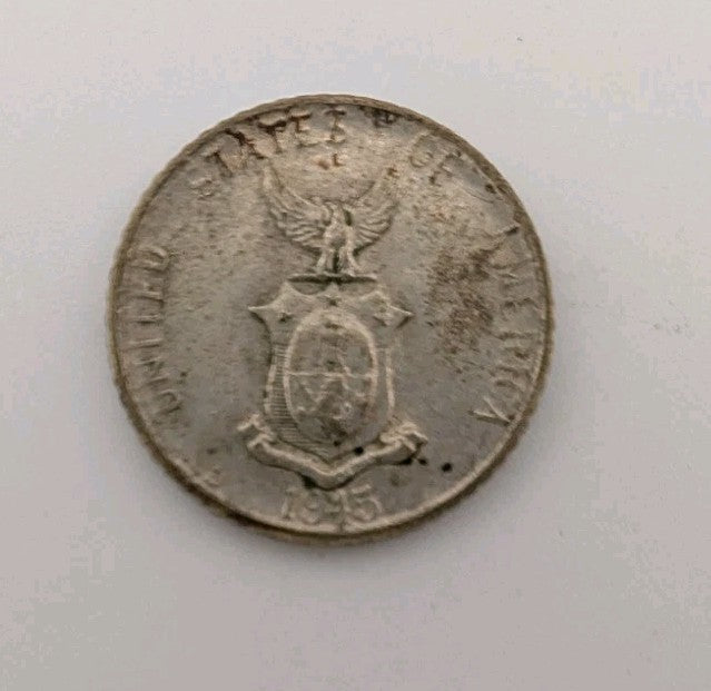 Philippines 10 Centavos 1945D Coin .750 Silver1