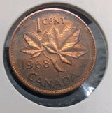 1968 Canada Copper Penny 1 Cent Coin0
