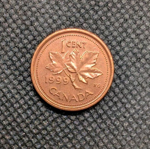 AU/Unc 1999 Canada Penny Small 1 Cent Beautiful0