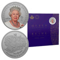 Canada 2022 Remembering Queen Elizabeth II ¼ oz. Pure Silver Coloured $25 Coin0