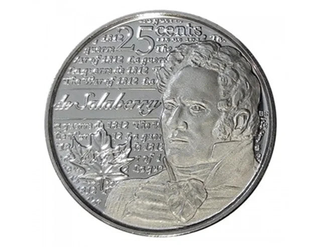 CANADA 25 CENTS 2013 UNCOLORED "de SALABERRY" QUARTER BU0