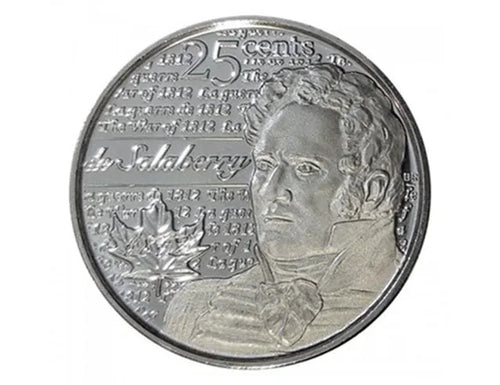 CANADA 25 CENTS 2013 UNCOLORED "de SALABERRY" QUARTER BU0