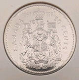 BU UNC Canada 1867-1992 50 cent 50c half dollar coin from mint roll0
