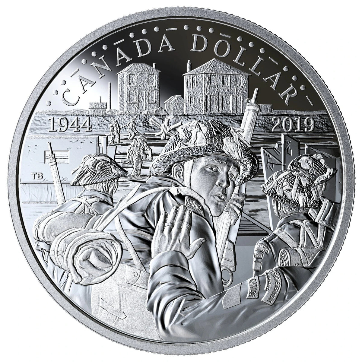 2019 Canada Proof Silver Dollar 75th Anniversary of D-Day (99.99% Pure)0