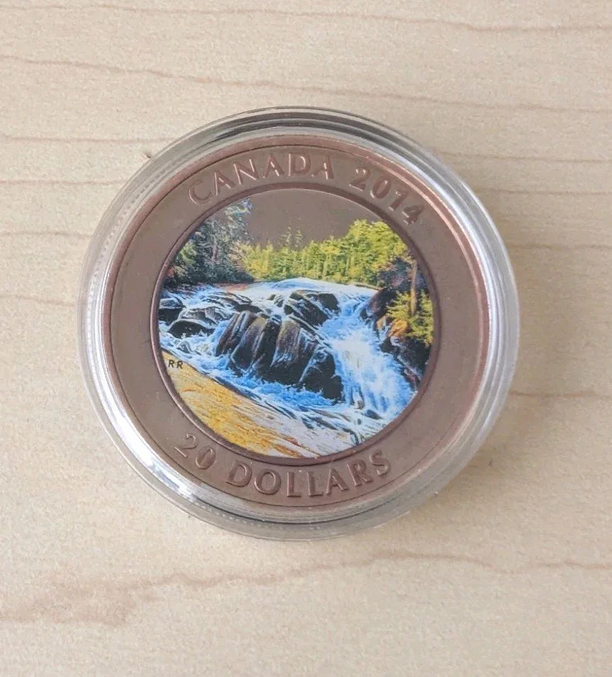 2014 Canada $20 River Rapids 1 oz Fine Silver Coin - 99.99% silver - NumisFind