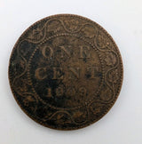 CANADA - 1909 Large Canadian 1 Cent Penny - G-40