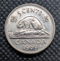 1969 Canada 5 Cent George VI Canadian  Nickel Coin Five Cents0