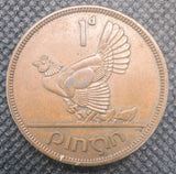 1949 Ireland 1d One Penny Coin – Irish Coin Collectible Copper0
