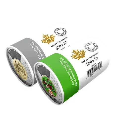 2023 Indigenous people day Toonie set of 2 Special Wrap Roll Canada 2x25x2$ - NumisFind
