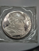 Wayne Gretzky, 1 Ounce silver round .999 #49970