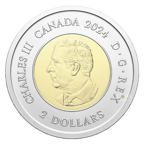 Canada 2024 Inuit Nunangat Non Coloured BU UNC Toonie from a Roll!! - NumisFind