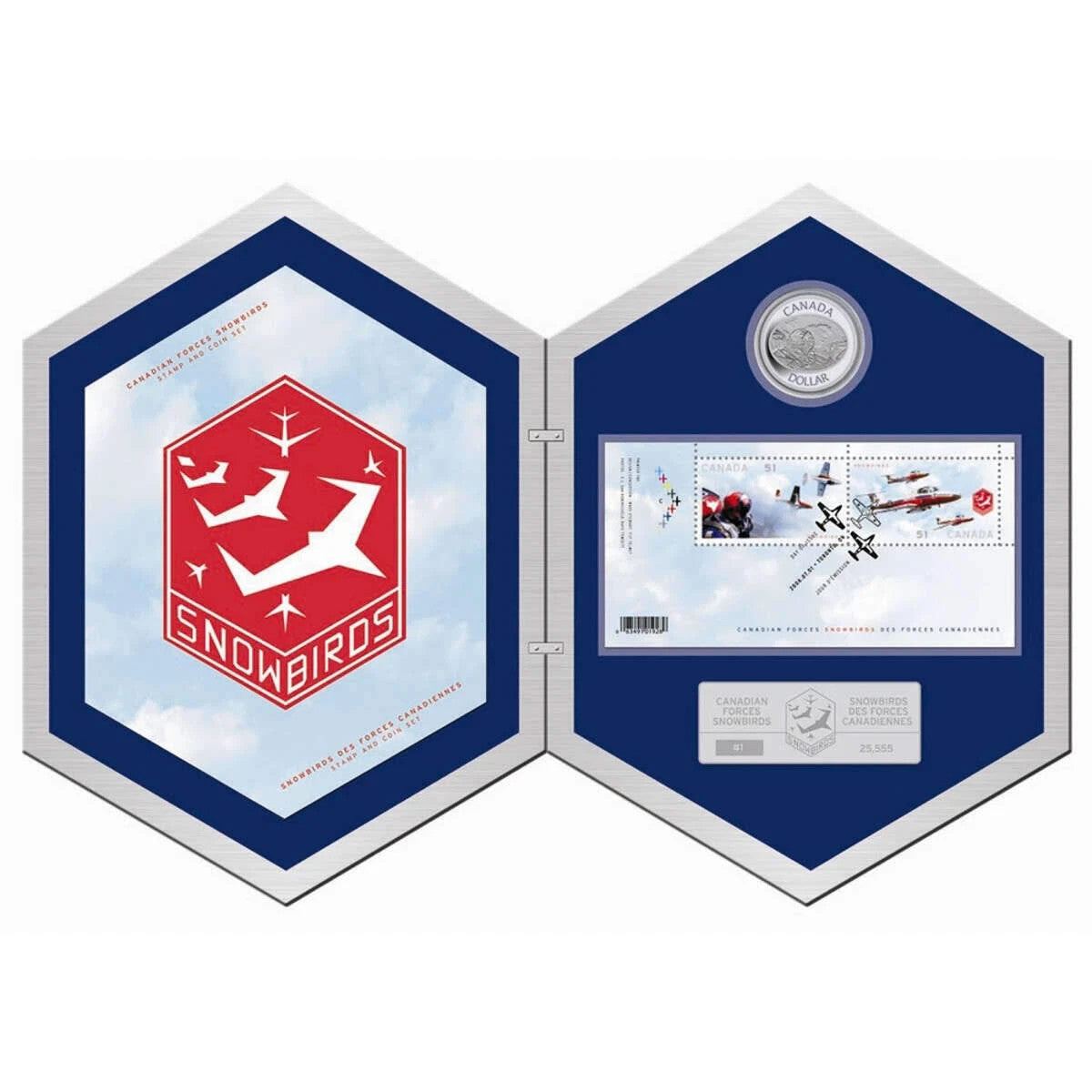 2006 $5 Silver Coin & Stamp Set - Canadian Forces Snowbirds0
