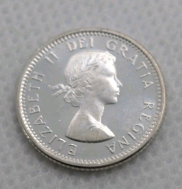 Canada 1964 10 CENT 10c SILVER DIME UNC COIN 0.8 Silver coin1