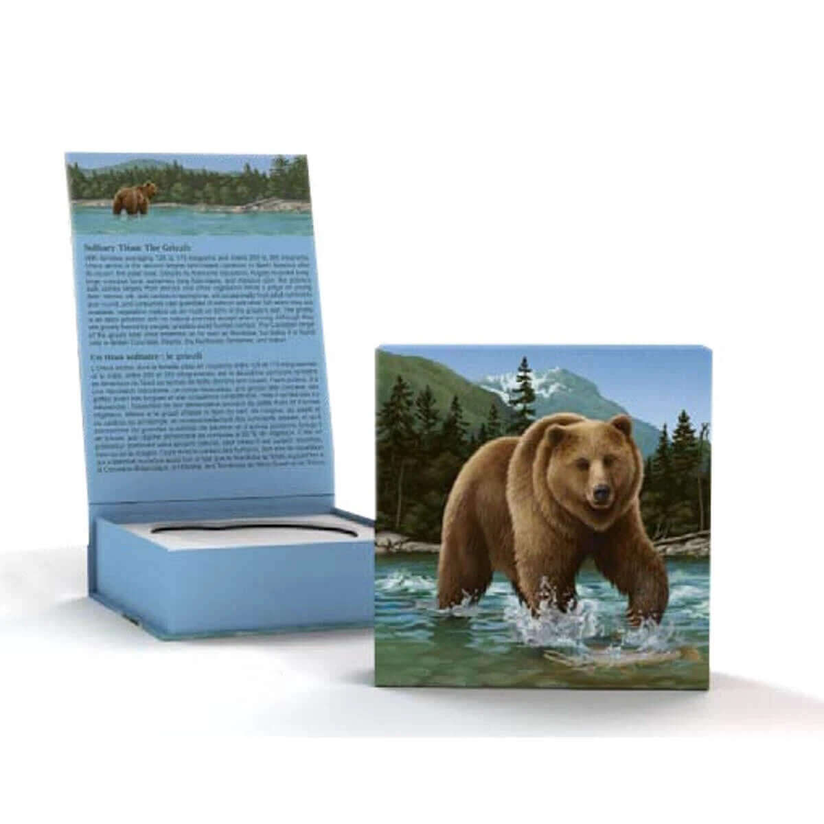 2014 Canada Grizzly Bear $100 for $100 1 oz .9999 Fine Silver Coin – Royal Canad2