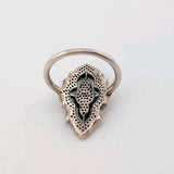 Pandora Sterling Silver Clear Sparkling Lace CZ Ring Size 7 1/21