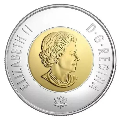 2017 Canada $2 Toonie - Glow-in-the-Dark, Uncirculated, From Mint Set - NumisFind