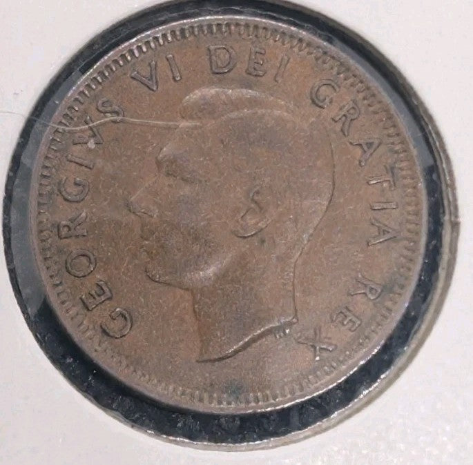 1949 Canada Small Cent Canadian 1 penny coin1