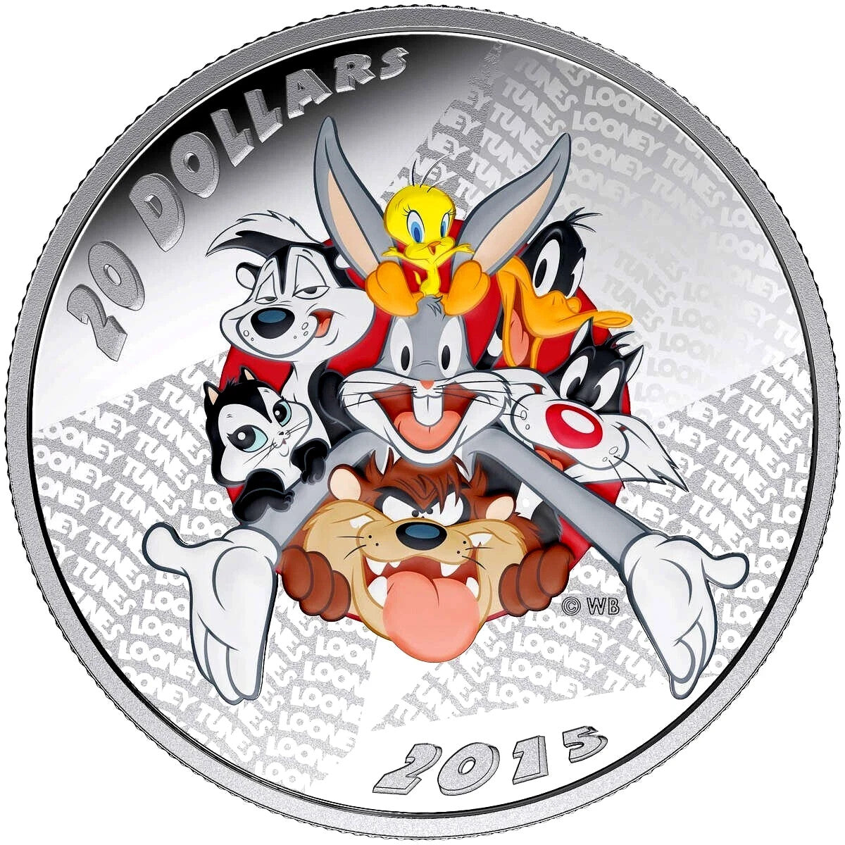 2015 Canada $20 Looney Tunes: Merrie Melodies - Pure Silver Coin - No box0