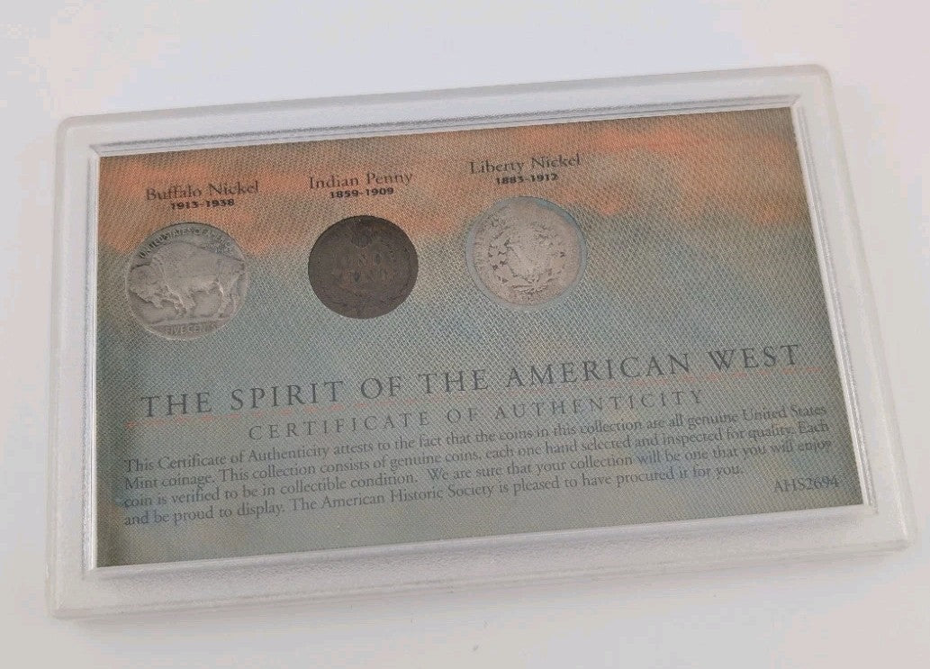 Spirit Of The American West Collection - Buffalo + liberty nickel - Indian penny1