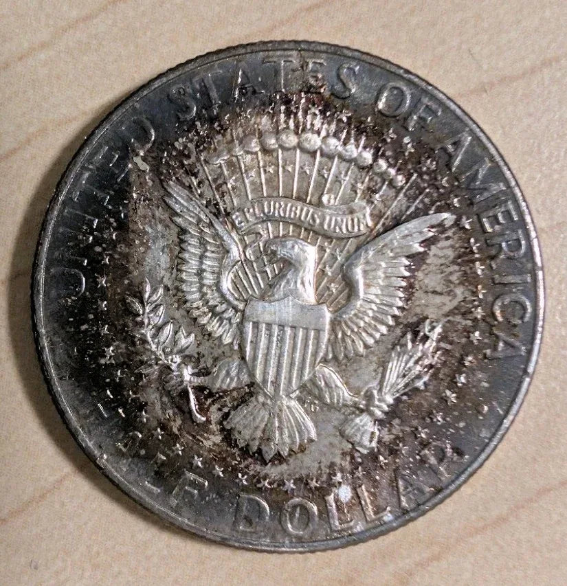 Heavily Toned! 50 Cents USA 1964 Half Dollar 90% Silver Coin UNC - End Of Roll - NumisFind