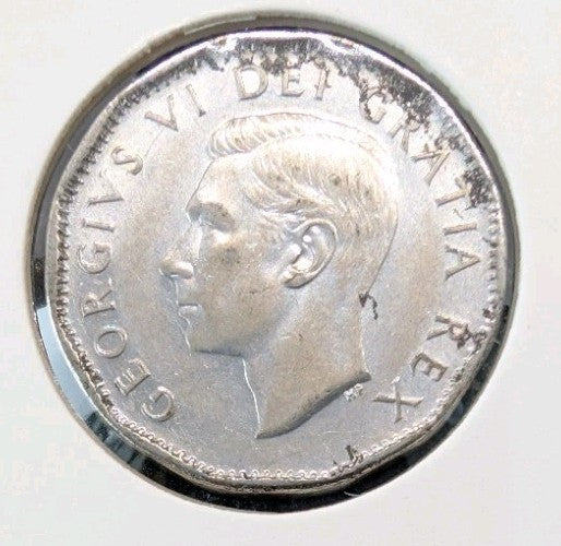 1952 Canada 5 Cent George VI Canadian  Nickel Coin Five Cents Circulated1