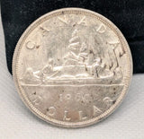 1960 80% Silver Canadian Canada Silver Dollar Circ0