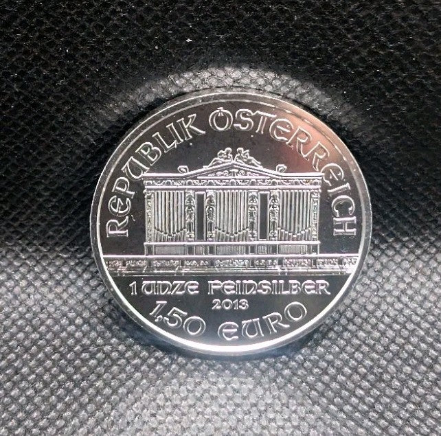 2013 1.5Euro 1oz Fine Silver round Republik Oosterreich Wiener Philharmoniker0