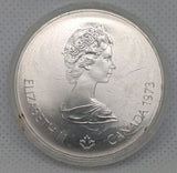 1973 Montreal Olympics .925 SILVER $5 Coin  - Map1