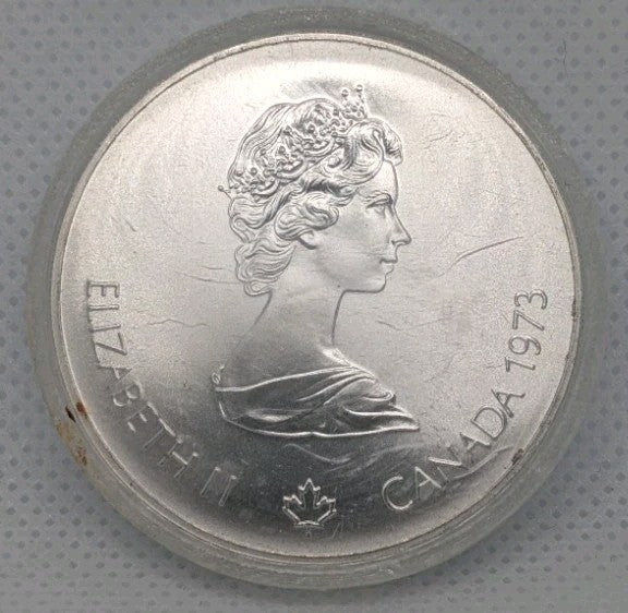 1973 Montreal Olympics .925 SILVER $5 Coin  - Map1