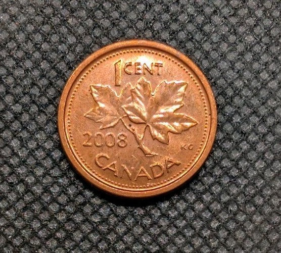 AU/Unc 2008 Canada Penny Small 1 Cent Beautiful0