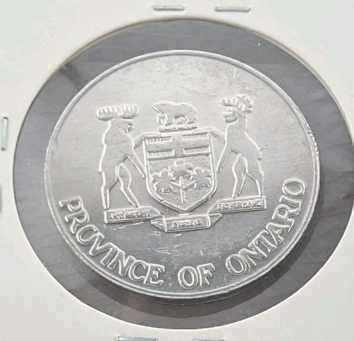1977 Queen Elizabeth II Silver Jubilee Province Of Ontario Aluminum Token0