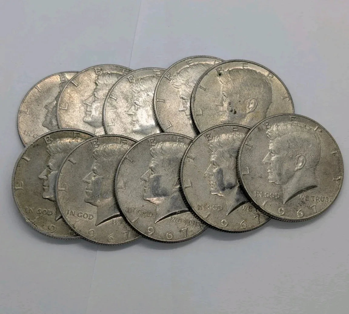 40% Silver Coin, 1x 1965-1969 Kennedy Half Dollar - Lightly Circ - NumisFind