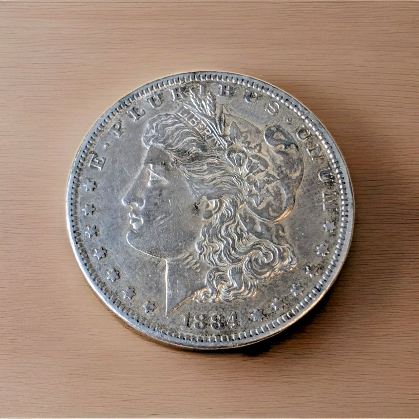 XF-AU - 1884 S MORGAN SILVER DOLLAR U.S. MINT COIN RARE KEY DATE - Extremly Fine0