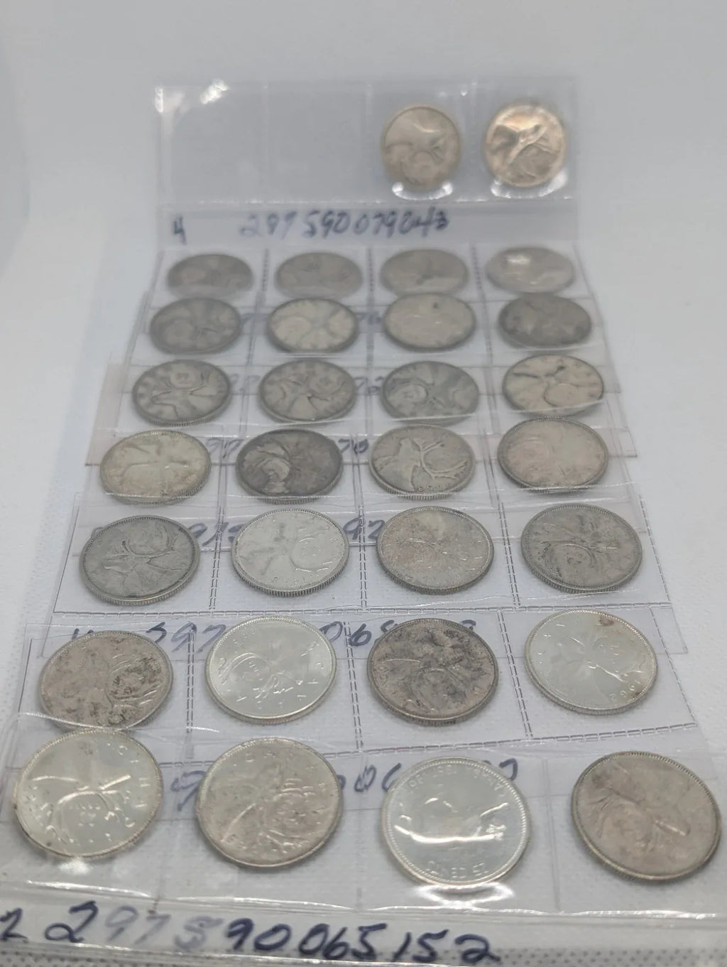 1937-1968 SILVER Canadian Quarter 25 Cents Lot Of 30 - 0.8 Silver coins canada - NumisFind