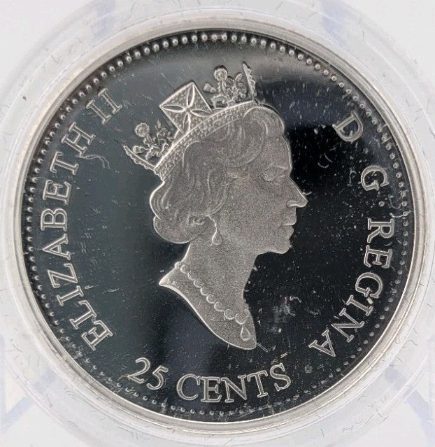 Coin Only 1999 25c January A Country Unfol Millennium Proof Sterling Silver Coin1