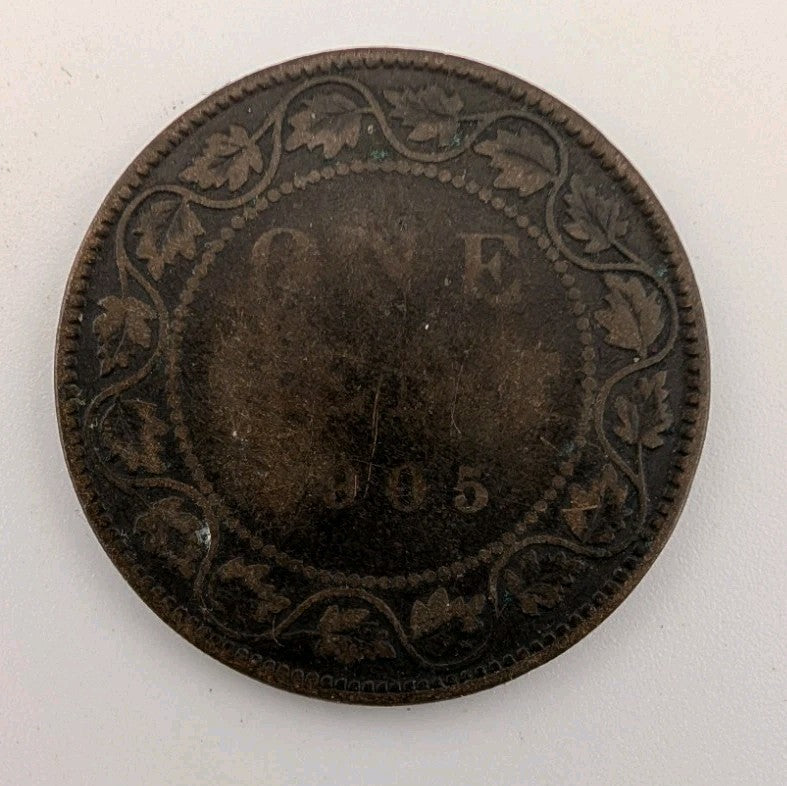 CANADA - 1905 Large Canadian 1 Cent Penny - G-40