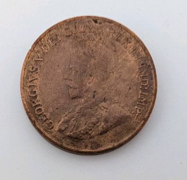 1925 Canada 1 Cent  Coin - KEY DATE ! - VF1