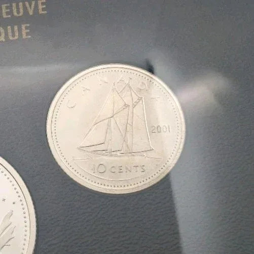 2001 Canada 8 Coin Proof Set With Special Edition Silver Dollar - NumisFind