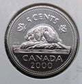 Canada 2000w Prooflike Loonie 5 cent Nickel Coin Winnipeg W Mint Mark 20000