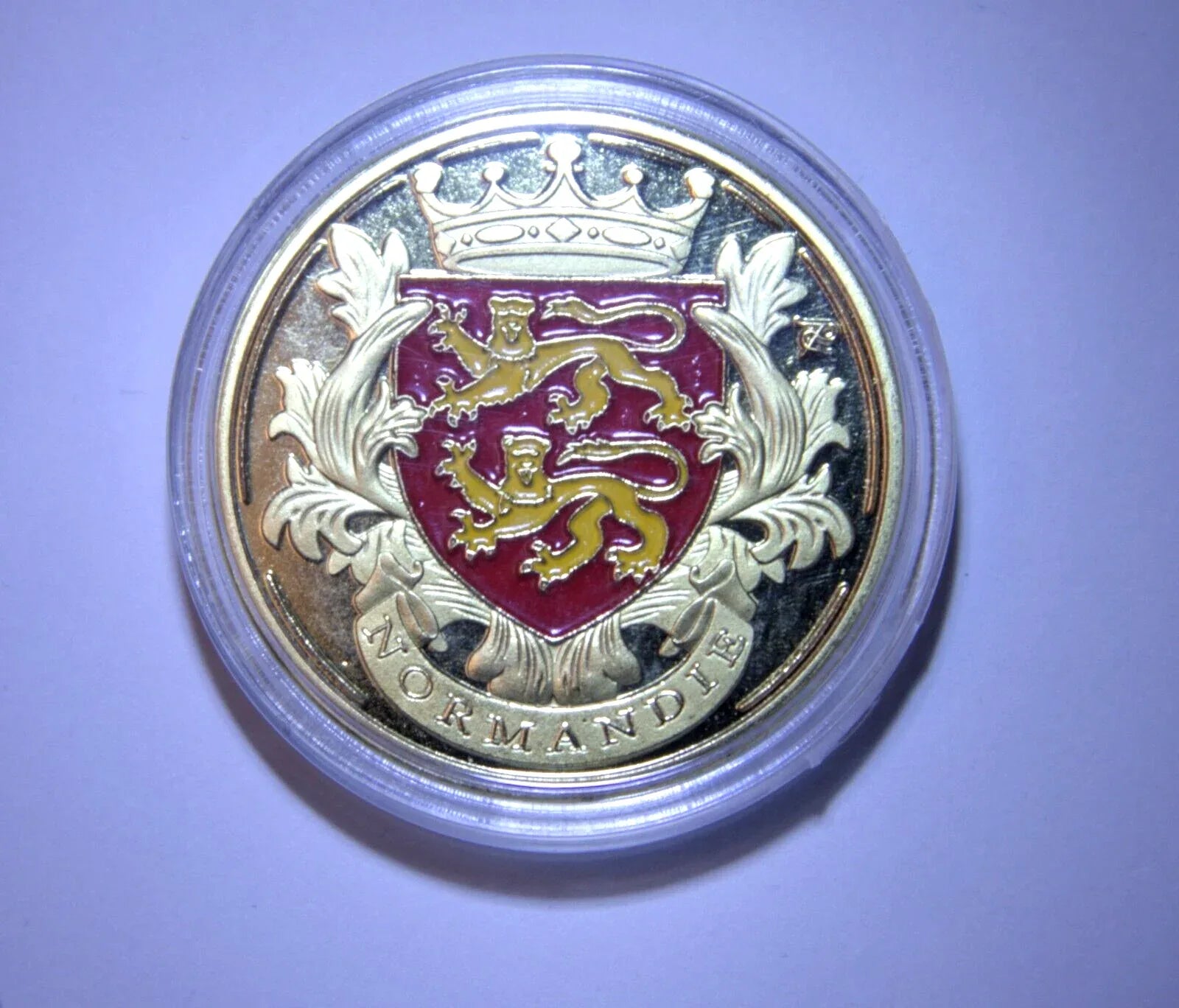 Gold Coin of France Normandie Grasse Commemorative Medal Badge Souvenir Gift - NumisFind